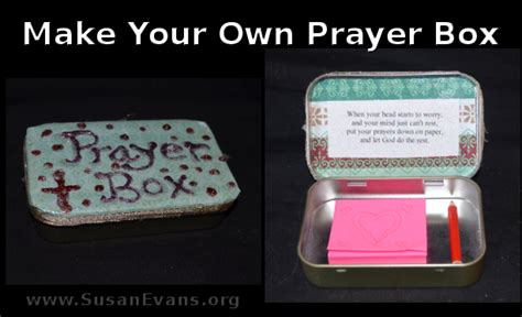 non metallic prayer box diy|make your own prayer box.